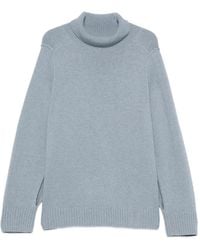 Bompard - Split-Sleeve High-Neck Sweater - Lyst