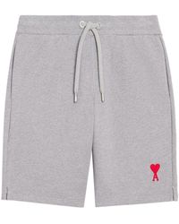 Ami Paris - Pantalones cortos de chándal con logo bordado - Lyst