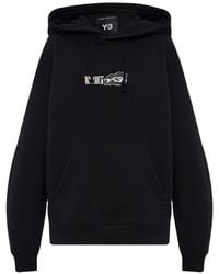 Y-3 - Sudadera Con Capucha Y Motivo Gráfico - Lyst