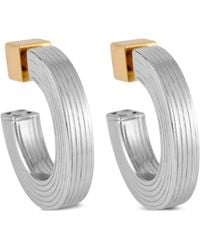 Ivi - Slim Signore Hoop Earrings - Lyst