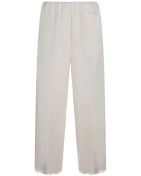 Antonelli - Elasticated Frayed Trousers - Lyst