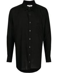 Sulvam - Contrast-Stitch Long-Sleeve Shirt - Lyst