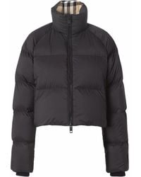 Burberry - バーバリー クロップド パデッドジャケット - Lyst