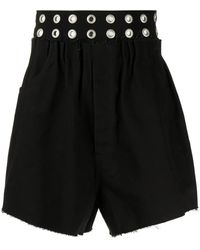 Raf Simons - Eyelet-Detail Denim Shorts - Lyst