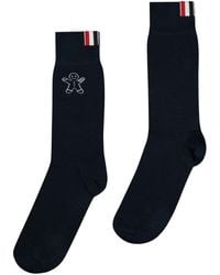 Thom Browne - Calzini Con Effetto Jacquard - Lyst