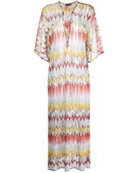 Missoni - Zig-zag Pattern Knitted Dress - Lyst