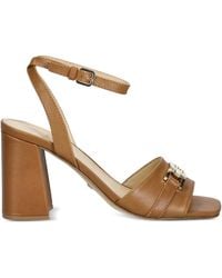 Guess - 85Mm Grato Block-Heel Ankle-Strap Sandals - Lyst