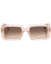 Saint Laurent - Sl534 Sonnenbrille Mit Eckigem Gestell - Lyst