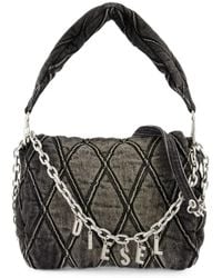 DIESEL - Charm-D Diamond-Quilted Shoulder Bag - Lyst