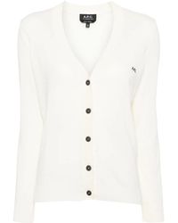 A.P.C. - Vest Met V-Hals - Lyst
