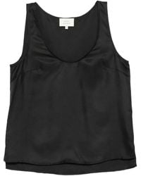 Loulou de Saison - Gaby Scoop-Neck Silk Top - Lyst