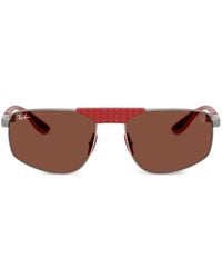 Ray-Ban - Textured Geometric Sunglasses - Lyst