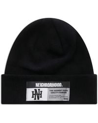 Neighborhood - Logo Patch Beanie - Lyst