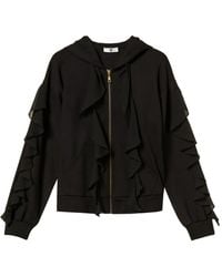 Twinset - Sudadera Con Capucha Y Ribete De Volantes - Lyst