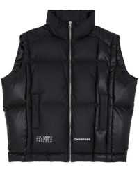 MM6 by Maison Martin Margiela - X Chen Peng Numbers-logo Padded Gilet - Lyst