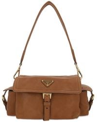 Prada - Explore Medium Nappa Bag With Flap - Lyst