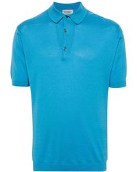 John Smedley - Adrian Knitted Cotton Polo Shirt - Lyst