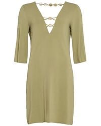Eres - Fabuleuse Mini-Jurk Met Kralendetail - Lyst