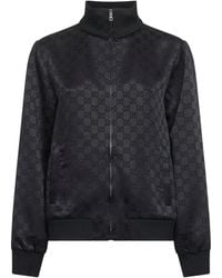 Gucci - Monogram-Jacquard Bomber Jacket - Lyst