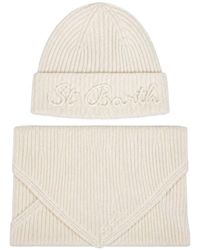 MC2 Saint Barth - Wool Beanie And Hood Scarf Set - Lyst