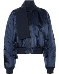 【関税込み】Ottolinger ネイビー スカーフ ボンバージャケット OTTOLINGER ネイビー スカーフ ボンバージャケット ブルー | Lyst
