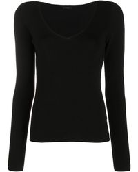 JOSEPH - Ribbed-knit Scoop-neck Top - Lyst