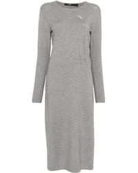 Seventy - Embellished Long-Sleeved Dress - Lyst
