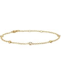 David Yurman - 18Kt Petite Modern Renaissance Station Diamond Bracelet (4.6Mm) - Lyst