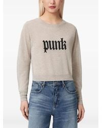 AllSaints - Deetz Knitted Motif Sweater - Lyst