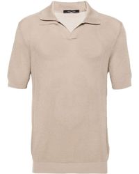 Tagliatore - Jake Open-knit Cotton Polo Shirt - Lyst