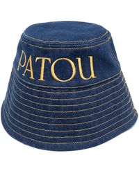 Patou - Sombrero de pescador vaquero con logo bordado - Lyst