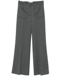 Victoria Beckham - Alina Patch-Pocket Wide-Leg Trousers - Lyst