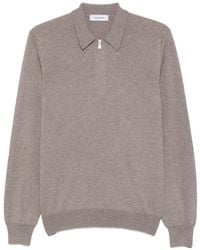 Gran Sasso - Jersey Con Media Cremallera Y Cuello De Polo - Lyst