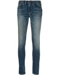 RRL - Jeans skinny con effetto schiarito - Lyst