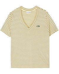 Lacoste - Embroidered-logo T-shirt - Lyst