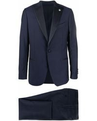 Lardini - Wool Single-breasted Suit - Lyst