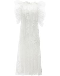 Gemy Maalouf - A-Line Embroidered Midi Dress - Lyst