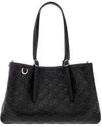 Gucci - Bolso De Hombro Mediano De Piel Con Logo Gg - Lyst