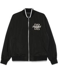 KARL LAGERFELD - Zip-Up Bomber Jacket - Lyst