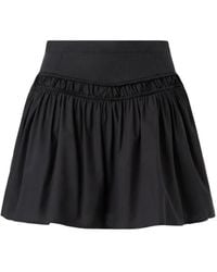 Pinko - Short Skirt With Gathering And Drawstring - Lyst