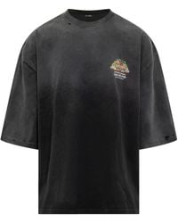 Willy Chavarria - Logo-Print Distressed-Effect T-Shirt - Lyst