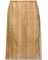 Mugler - Sheer Organza Wrap Skirt - Lyst