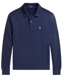Polo Ralph Lauren - Loopback Fleece Collared Sweatshirt - Lyst