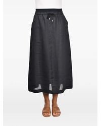 Gran Sasso - Drawstring Midi Skirt - Lyst