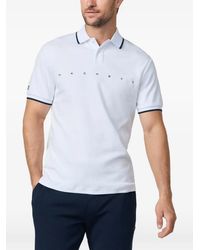 Hackett - Logo-Print Cotton Polo Shirt - Lyst