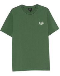 A.P.C. - Rue Madame Logo-Print Crew-Neck T-Shirt - Lyst