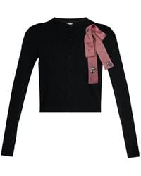 Erdem - Bow-Embellishment Cardigan - Lyst