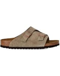 Birkenstock - Zürich Buckled Suede Sandals - Lyst