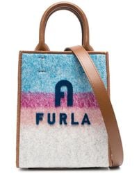 Furla - Shopper mit Logo-Print - Lyst