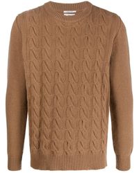Woolrich - Cable-knit Crew Neck Jumper - Lyst
